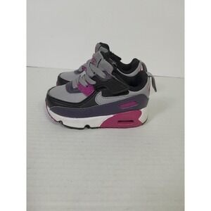 Nike Air Max 90 EasyOn Toddler Sz 5 C Dark Raisin Purple Shoes Slip on